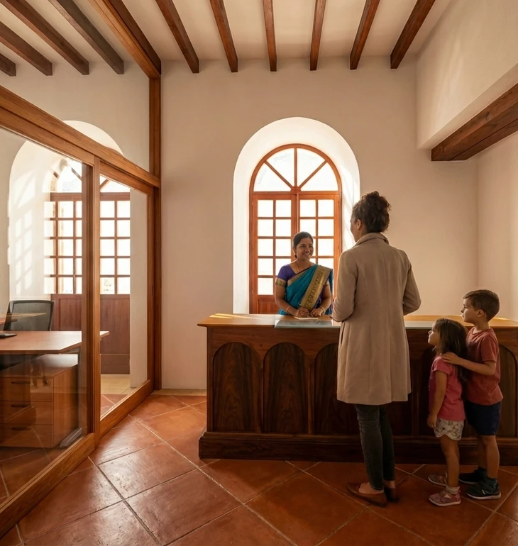 Reception at La Maison Pondichéry